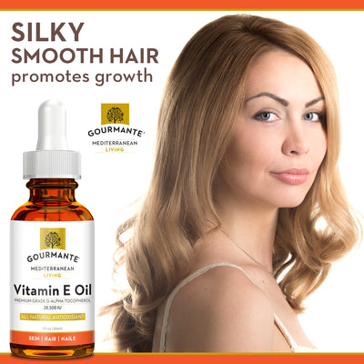Gourmante vitamin e oil for silky & smooth hair