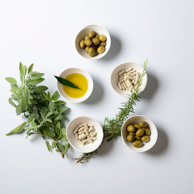 Olives, olive oil & olive leaves from the Mediterranean